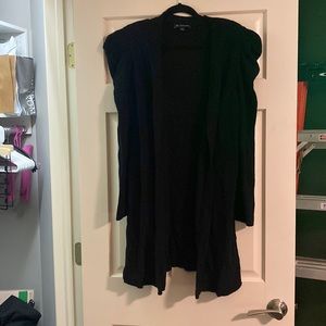 NWOT INC black open cardigan size large
